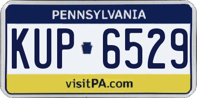 PA license plate KUP6529