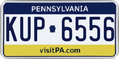 PA license plate KUP6556