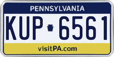 PA license plate KUP6561