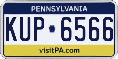 PA license plate KUP6566