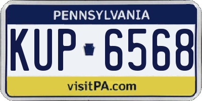 PA license plate KUP6568