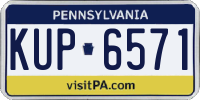 PA license plate KUP6571