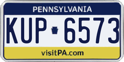 PA license plate KUP6573