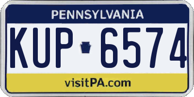 PA license plate KUP6574