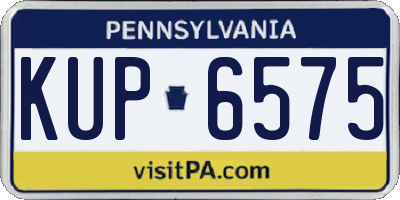 PA license plate KUP6575