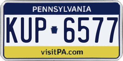 PA license plate KUP6577