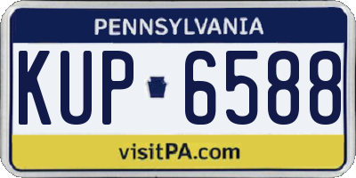 PA license plate KUP6588