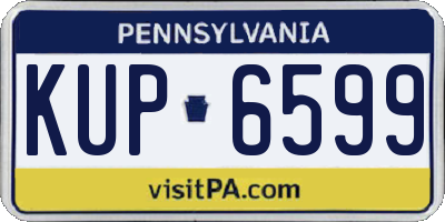 PA license plate KUP6599