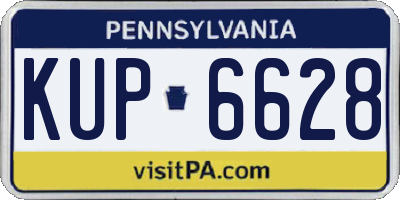 PA license plate KUP6628