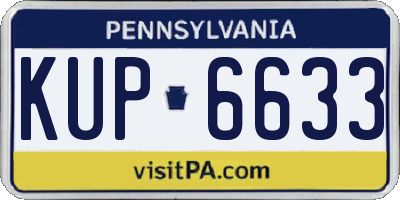 PA license plate KUP6633