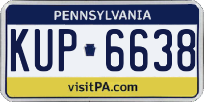 PA license plate KUP6638