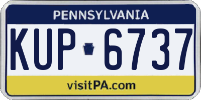 PA license plate KUP6737