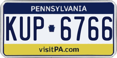 PA license plate KUP6766
