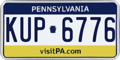 PA license plate KUP6776