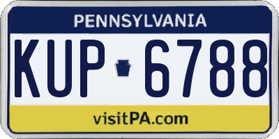 PA license plate KUP6788