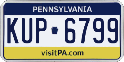 PA license plate KUP6799