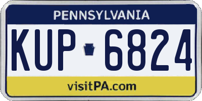 PA license plate KUP6824
