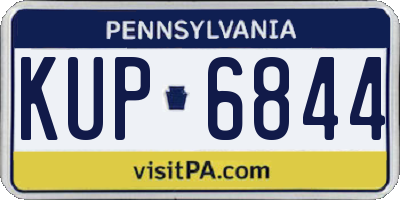 PA license plate KUP6844
