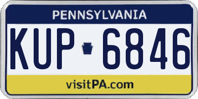 PA license plate KUP6846