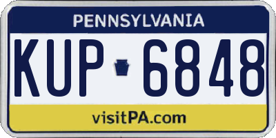 PA license plate KUP6848