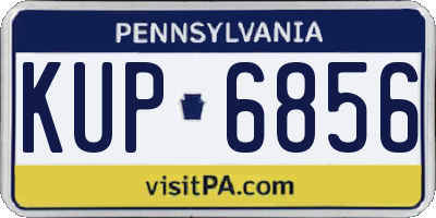 PA license plate KUP6856