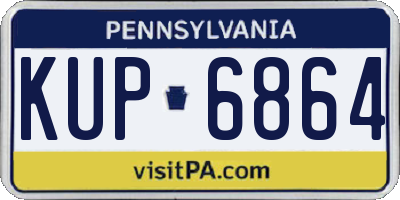 PA license plate KUP6864