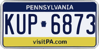 PA license plate KUP6873
