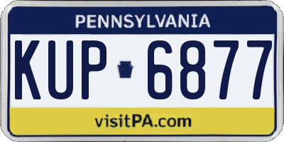 PA license plate KUP6877