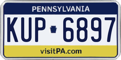 PA license plate KUP6897