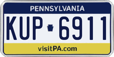 PA license plate KUP6911