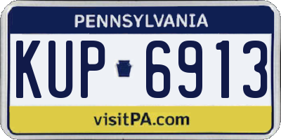 PA license plate KUP6913