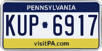 PA license plate KUP6917