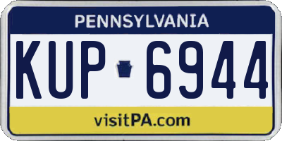 PA license plate KUP6944
