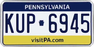 PA license plate KUP6945