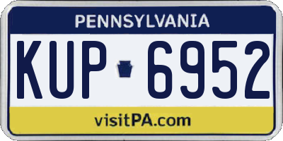 PA license plate KUP6952