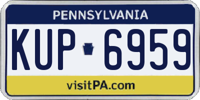 PA license plate KUP6959