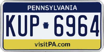 PA license plate KUP6964