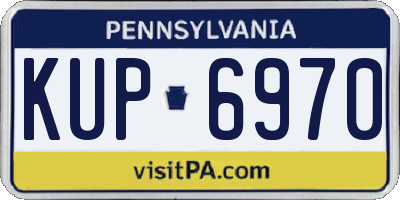 PA license plate KUP6970
