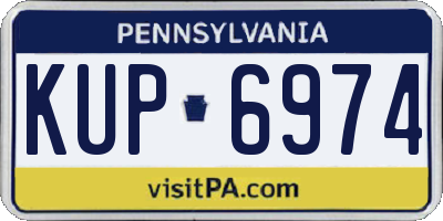 PA license plate KUP6974