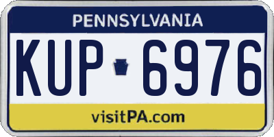 PA license plate KUP6976