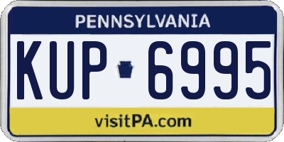 PA license plate KUP6995
