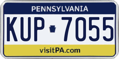 PA license plate KUP7055