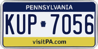PA license plate KUP7056