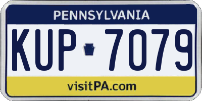 PA license plate KUP7079