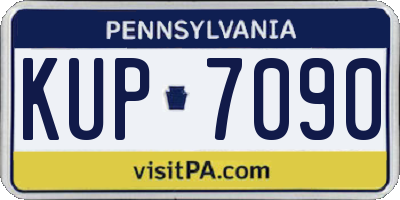 PA license plate KUP7090