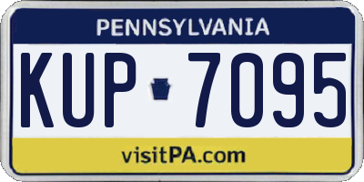 PA license plate KUP7095