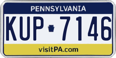 PA license plate KUP7146