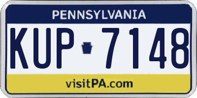 PA license plate KUP7148