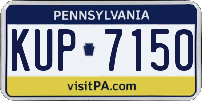PA license plate KUP7150