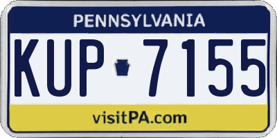 PA license plate KUP7155